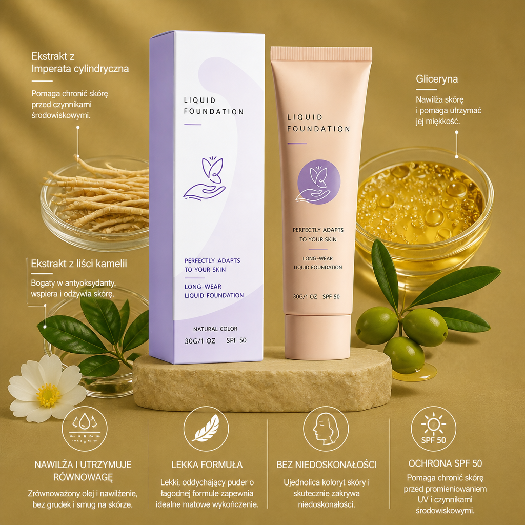 Podkład Flawless Coverage – Lekka Baza Makijażu Z Naturalnym Wykończeniem