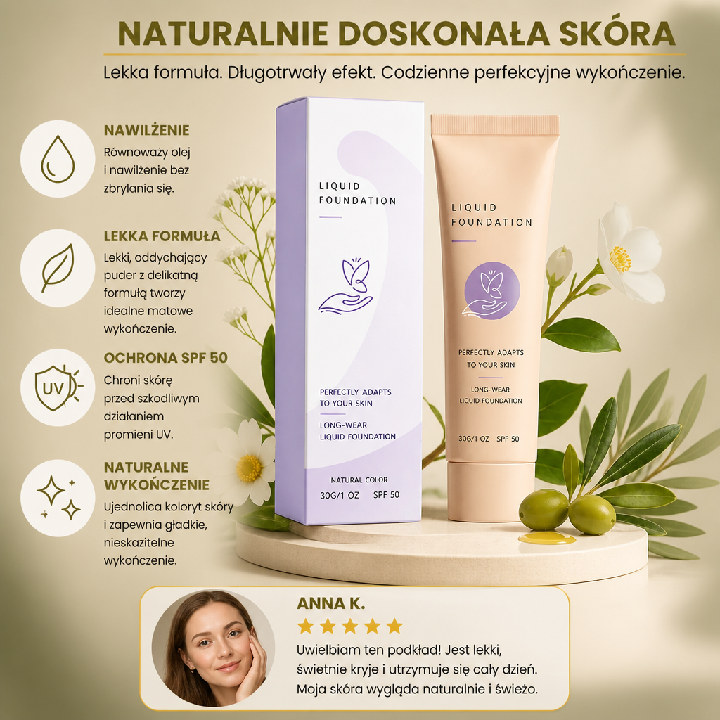 Podkład Flawless Coverage – Lekka Baza Makijażu Z Naturalnym Wykończeniem