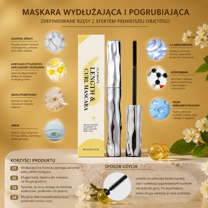 Maskara Wydłużająca I Pogrubiająca – Zdefiniowane Rzęsy Z Efektem Pełniejszej Objętości