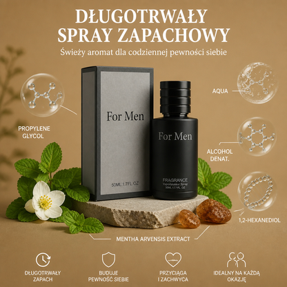 Męski Długotrwały Spray Zapachowy – Świeży Aromat Dla Codziennej Pewności Siebie