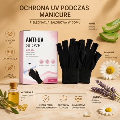 Rękawiczki Do Manicure Z Ochroną UV – Elastyczne Nakładki Na Palce Do Pielęgnacji Paznokci