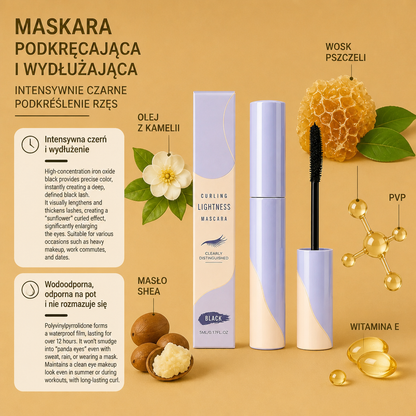 Maskara Podkręcająca I Wydłużająca – Intensywnie Czarne Podkreślenie Rzęs