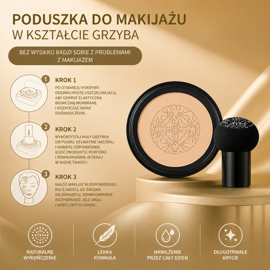 Bionic Cushion Foundation – Lekka Pełne Krycie Z Naturalnym Wykończeniem
