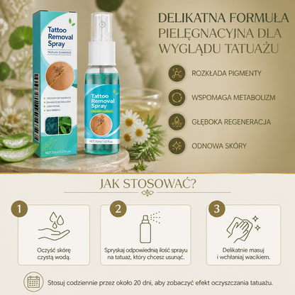 Spray Do Usuwania Tatuażu – Delikatna Formuła Pielęgnacyjna Dla Wyglądu Tatuażu