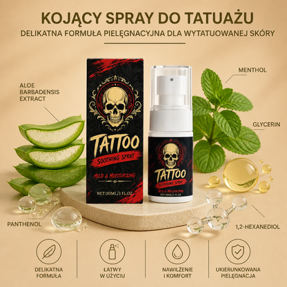 Kojący Spray Do Tatuażu – Delikatna Formuła Pielęgnacyjna Dla Wytatuowanej Skóry