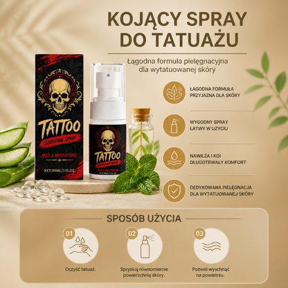 Kojący Spray Do Tatuażu – Delikatna Formuła Pielęgnacyjna Dla Wytatuowanej Skóry