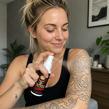 Kojący Spray Do Tatuażu – Delikatna Formuła Pielęgnacyjna Dla Wytatuowanej Skóry
