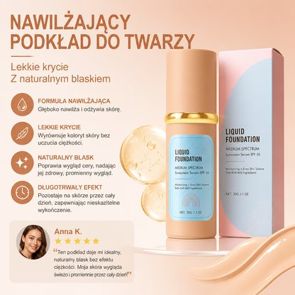 Nawilżający Podkład Do Twarzy – Lekkie Krycie Z Naturalnym Blaskiem