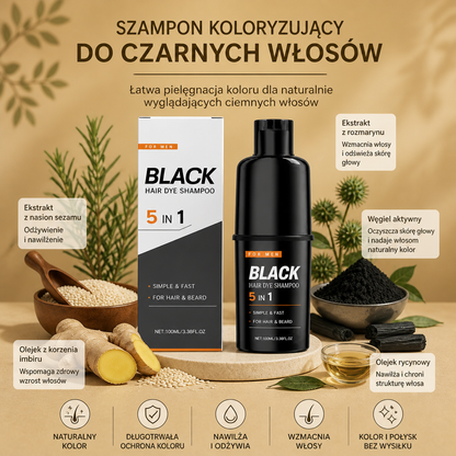 Szampon Koloryzujący Do Czarnych Włosów – Łatwa Pielęgnacja Koloru Dla Naturalnie Wyglądających Ciemnych Włosów