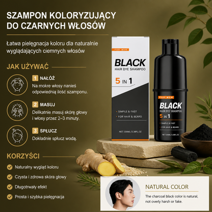 Szampon Koloryzujący Do Czarnych Włosów – Łatwa Pielęgnacja Koloru Dla Naturalnie Wyglądających Ciemnych Włosów