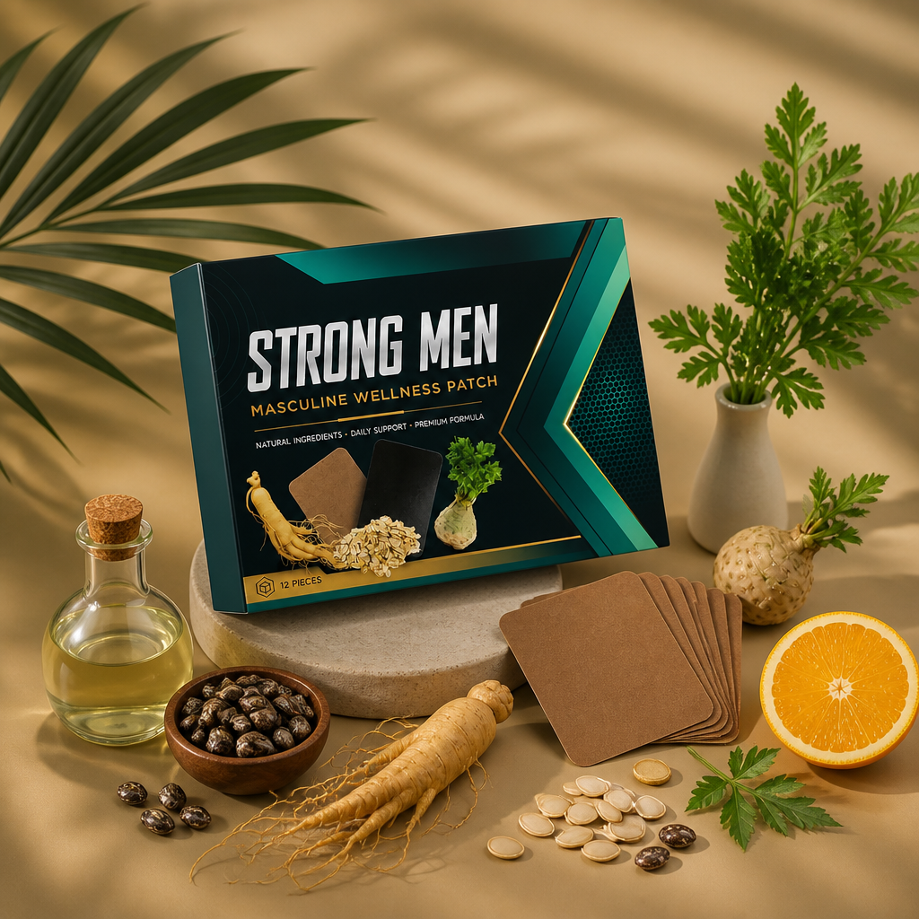 Męski Plaster Wellness – Botaniczne Wsparcie dla Codziennej Witalności