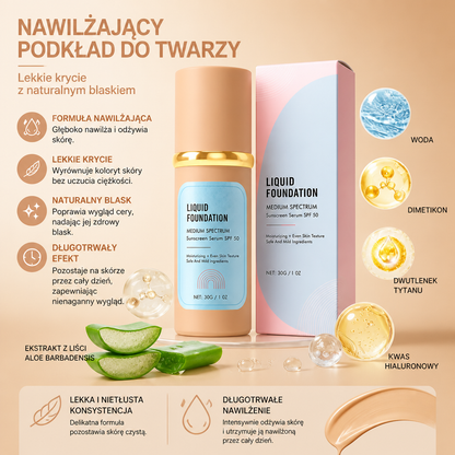 Nawilżający Podkład Do Twarzy – Lekkie Krycie Z Naturalnym Blaskiem
