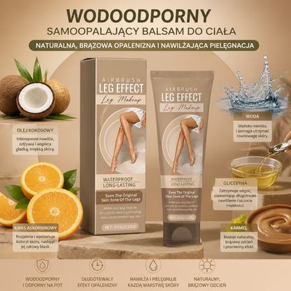 Wodoodporny samoopalający balsam do ciała – naturalna, brązowa opalenizna i nawilżająca pielęgnacja