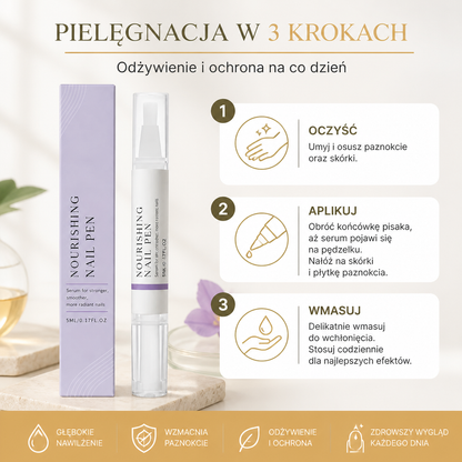 Odżywcze serum do paznokci w pisaku – nawilżająca pielęgnacja dla mocniej wyglądających paznokci i skórek