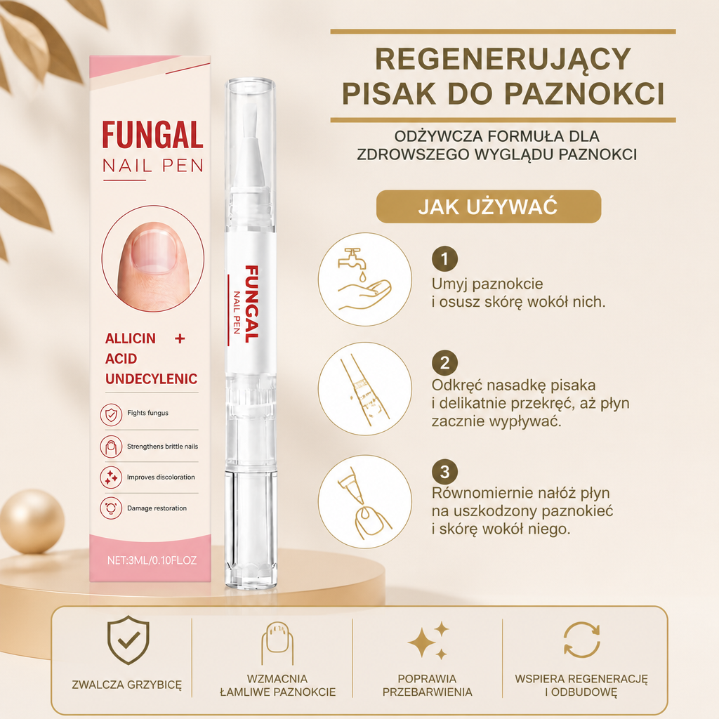 Regenerujący pisak do paznokci – odżywcza formuła dla zdrowszego wyglądu paznokci