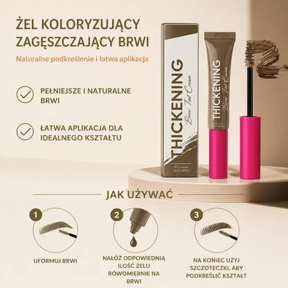 Żel koloryzujący zagęszczający brwi – naturalne podkreślenie i łatwa aplikacja