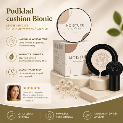 Podkład cushion Bionic – lekkie krycie z naturalnym wykończeniem