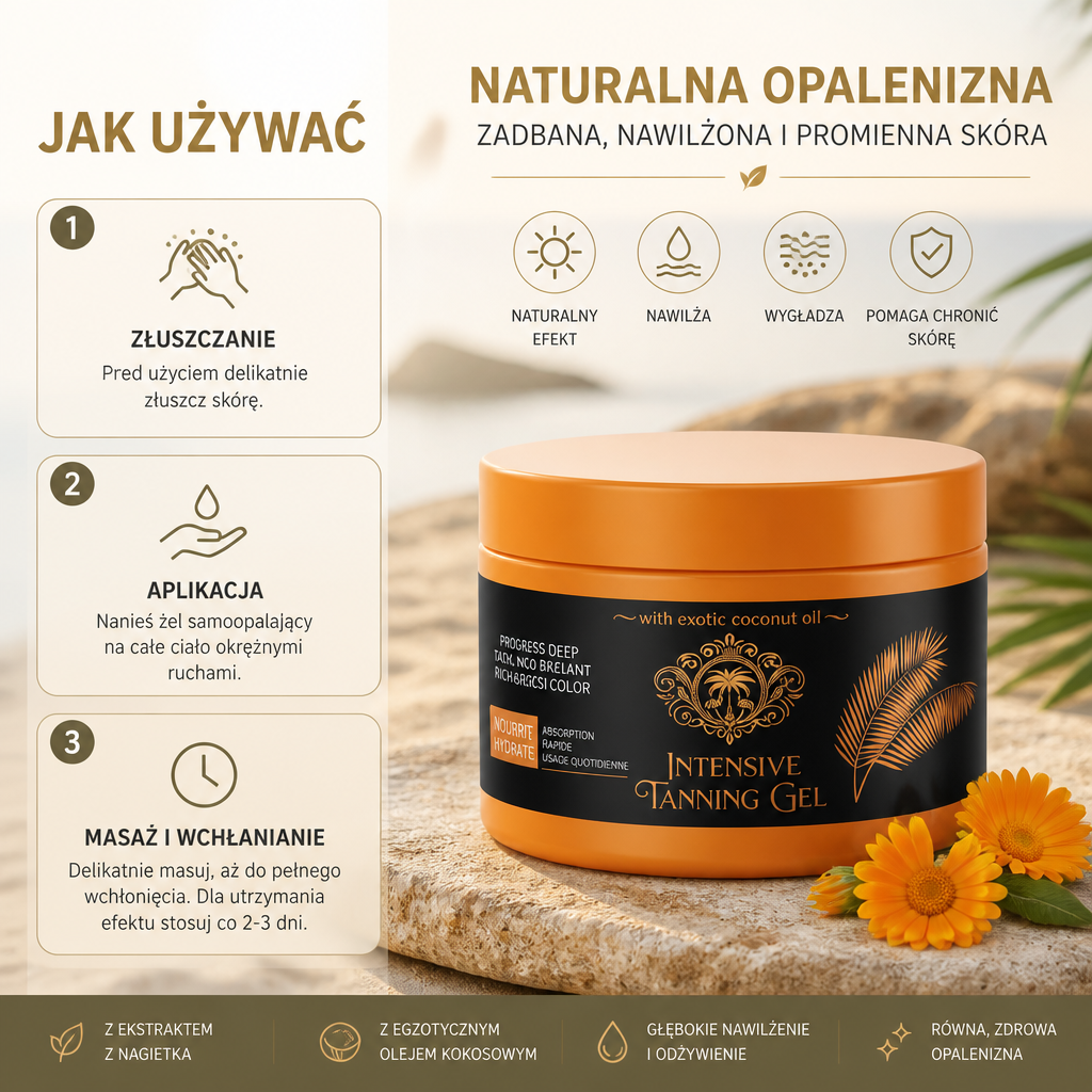 Żel samoopalający – naturalnie wyglądająca opalenizna i nawilżająca formuła