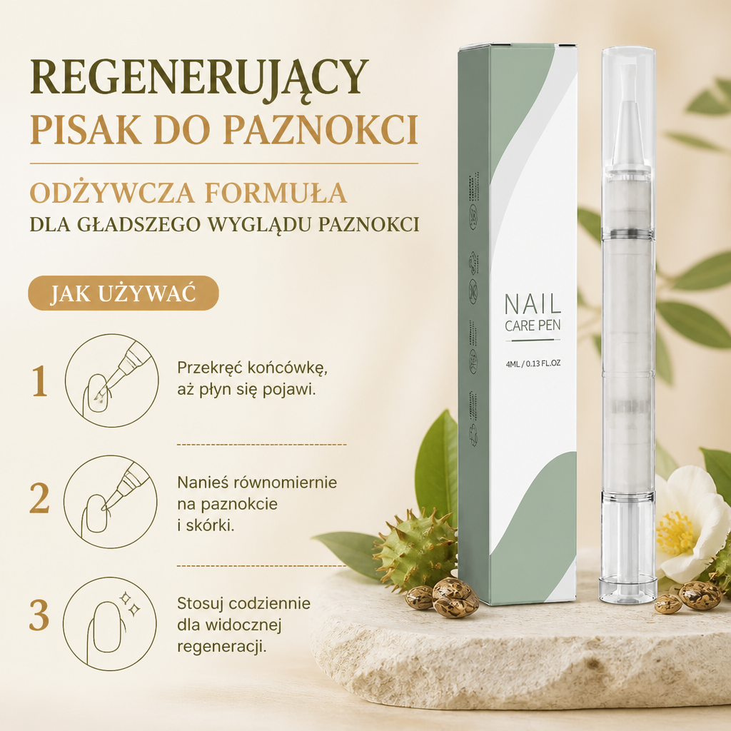 Regenerujący pisak do paznokci – odżywcza formuła dla gładszego wyglądu paznokci