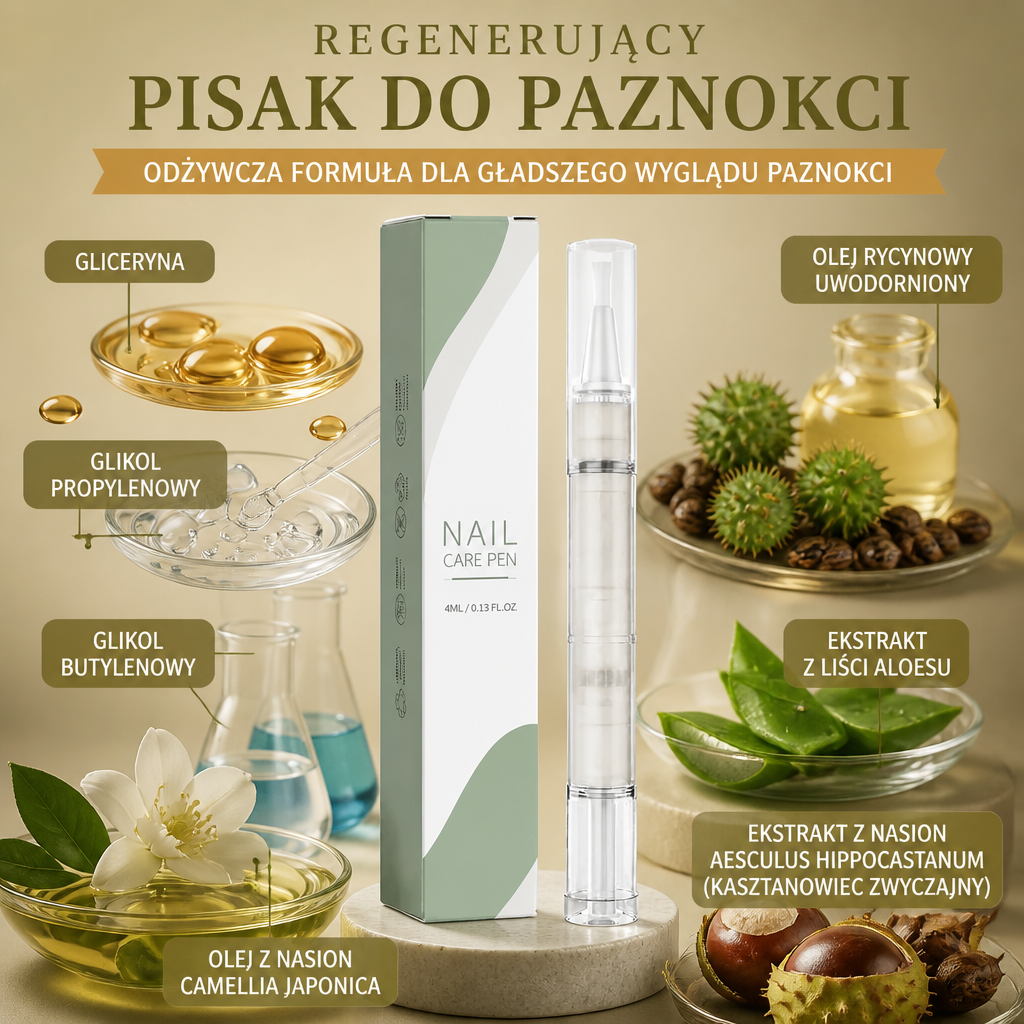 Regenerujący pisak do paznokci – odżywcza formuła dla gładszego wyglądu paznokci