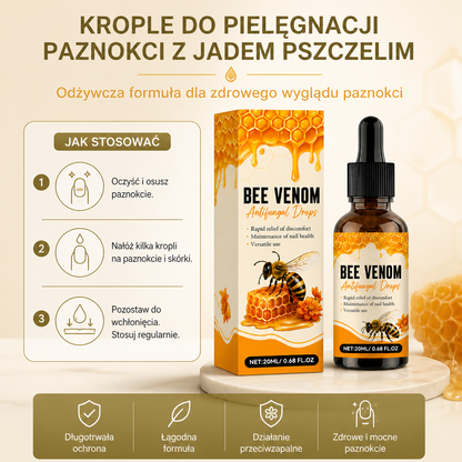 Krople do pielęgnacji paznokci z jadem pszczelim – odżywcza formuła dla zdrowego wyglądu paznokci