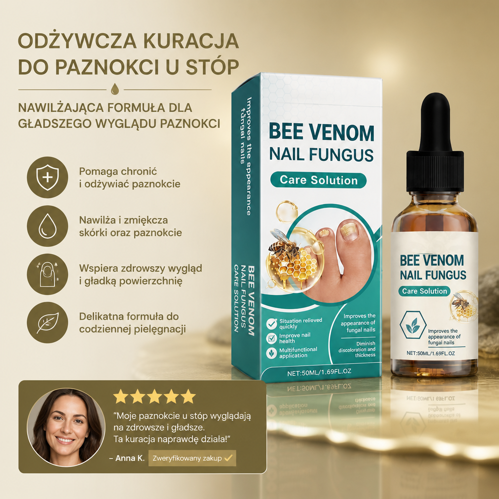 Odżywcza kuracja do paznokci u stóp – nawilżająca formuła dla gładszego wyglądu paznokci