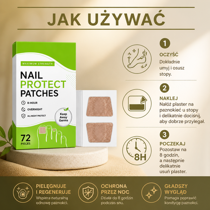 Plaster pielęgnacyjny na paznokcie u stóp – odżywcze wsparcie dla gładszego wyglądu paznokci
