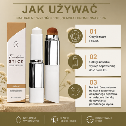 Naturalny podkład w sztyfcie – gładkie krycie z nawilżającym wykończeniem