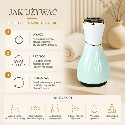 Ręczny Masażer Głębokich Tkanek 4 w 1 z Funkcją Ciepła, Wibracjami i Terapią Czerwonym Światłem