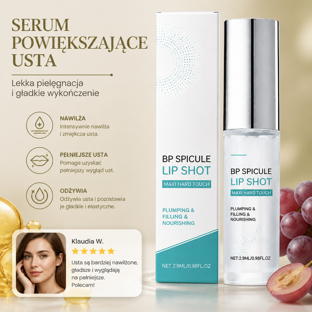 Nawilżające Serum Powiększające Usta – Lekka Pielęgnacja i Gładkie Wykończenie