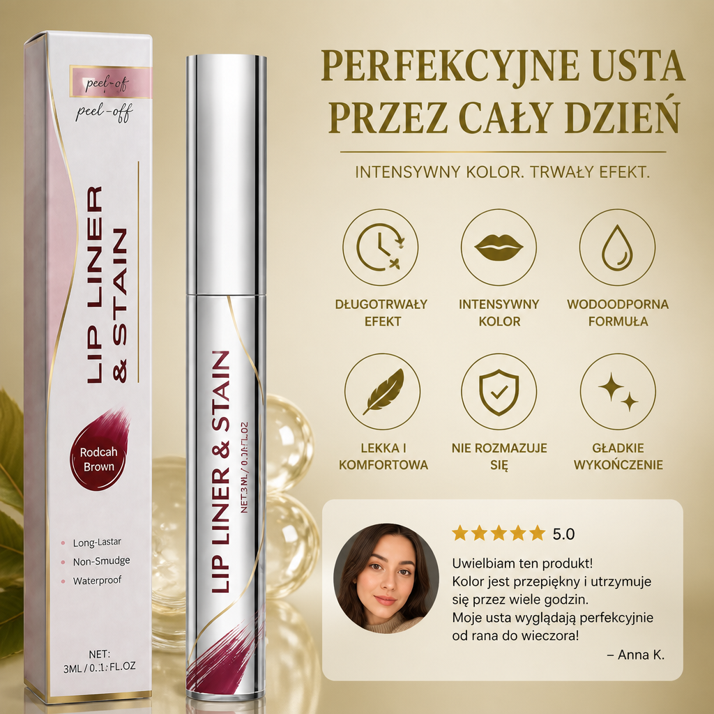 Tint Do Ust Peel-Off – Długotrwały Kolor I Gładki, Komfortowy Efekt