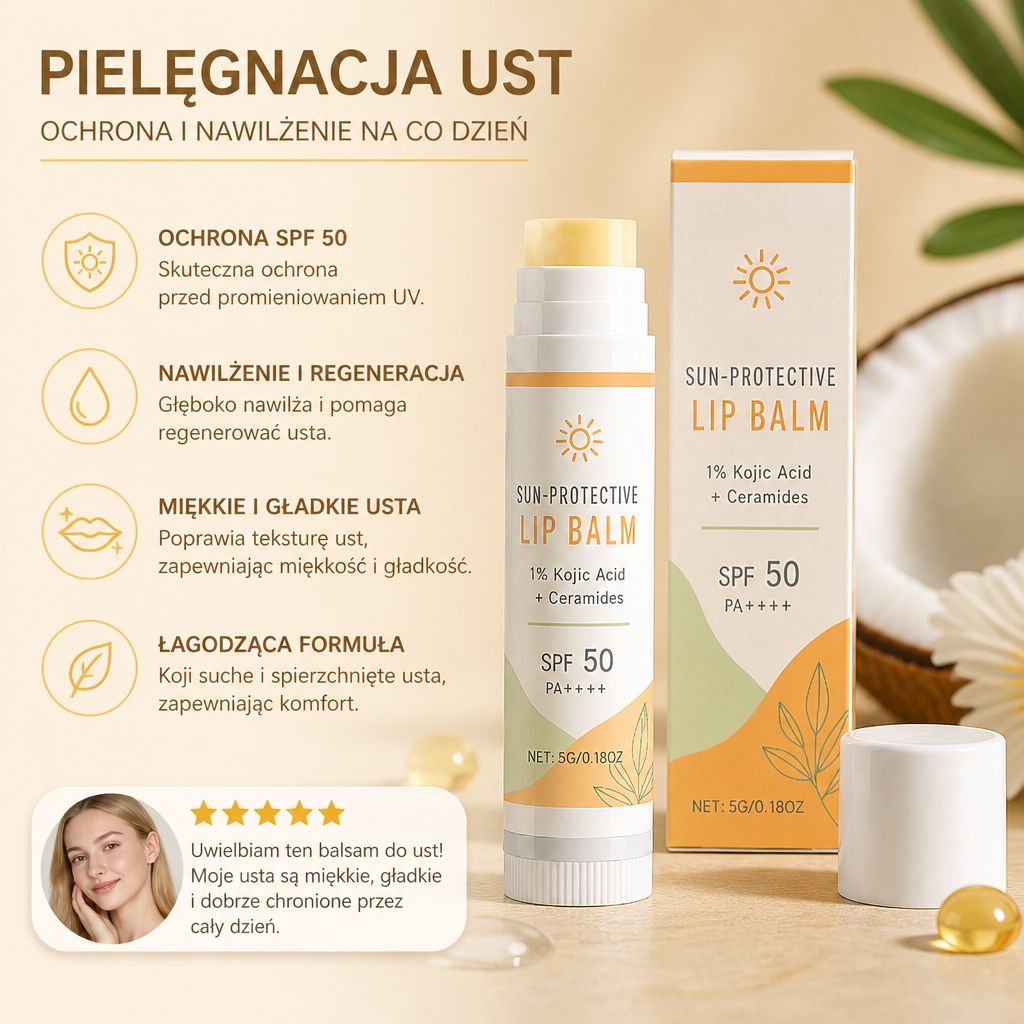 Mineralny Balsam Do Ust Z Ochroną SPF – Nawilżająca Formuła Dla Miękkich I Gładkich Ust