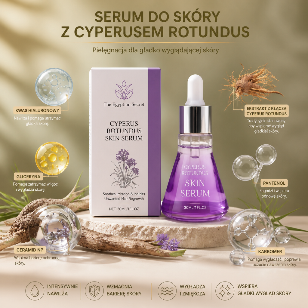 Serum Do Skóry Z Cyperusem Rotundus – Pielęgnacja Dla Gładko Wyglądającej Skóry