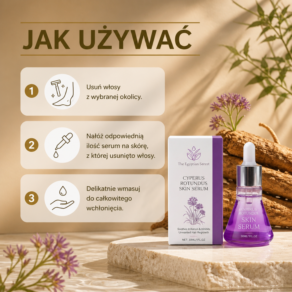 Serum Do Skóry Z Cyperusem Rotundus – Pielęgnacja Dla Gładko Wyglądającej Skóry