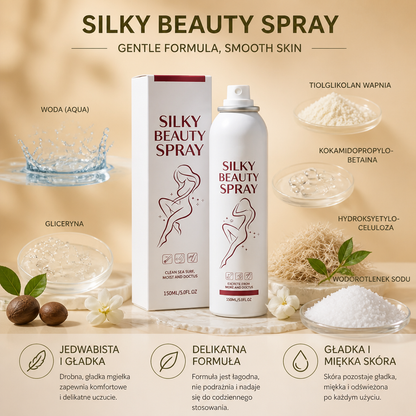 Jedwabisty Spray Do Usuwania Owłosienia Dla Delikatnej Pielęgnacji Skóry