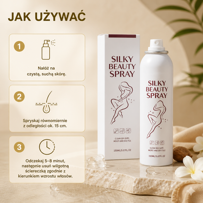 Jedwabisty Spray Do Usuwania Owłosienia Dla Delikatnej Pielęgnacji Skóry