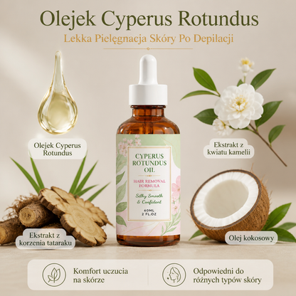 Olejek Cyperus Rotundus – Lekka Pielęgnacja Skóry Po Depilacji