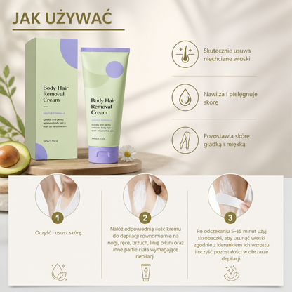 Krem Do Depilacji Gładkiej Skóry Z Nawilżającą Formułą Pielęgnacyjną