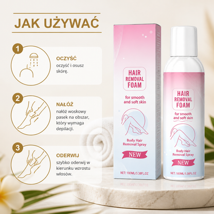 Delikatny Spray Do Depilacji Z Nawilżającą Formułą Pielęgnacji Skóry