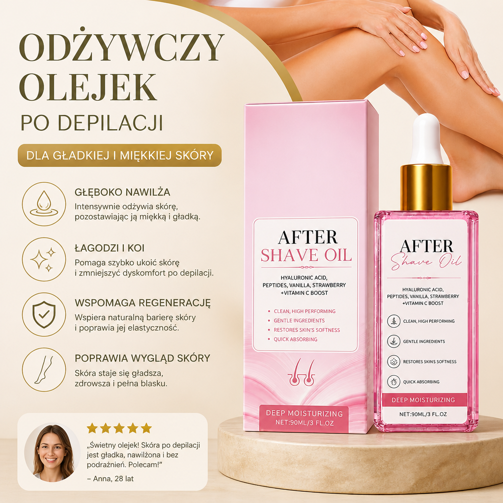 Odżywczy Olejek Po Depilacji Dla Gładkiej I Miękkiej Skóry