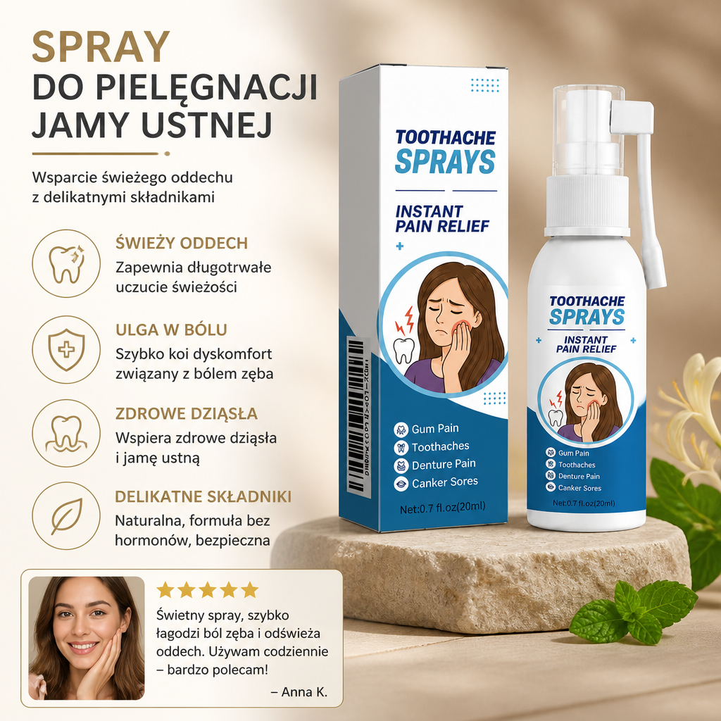 Spray Do Pielęgnacji Jamy Ustnej – Wsparcie Świeżego Oddechu Z Delikatnymi Składnikami