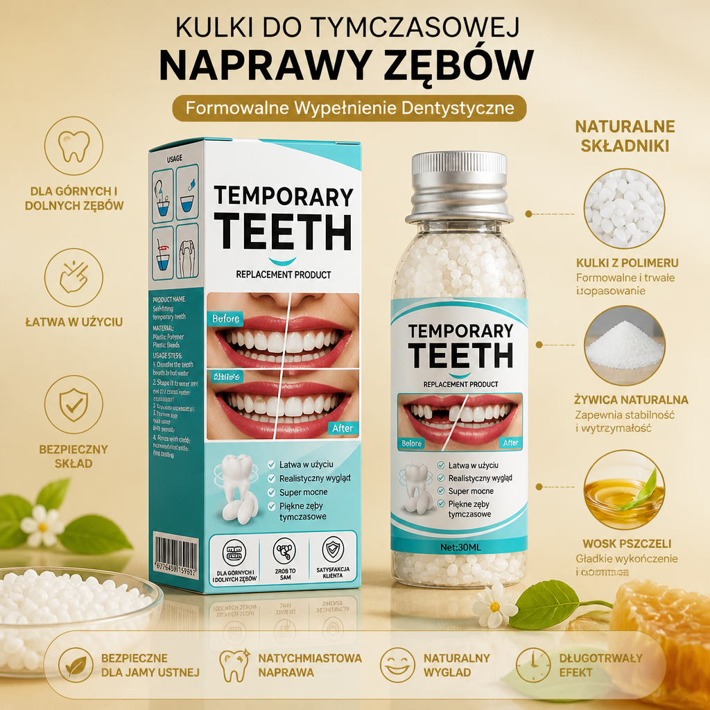Kulki Do Tymczasowej Naprawy Zębów – Formowalne Wypełnienie Dentystyczne