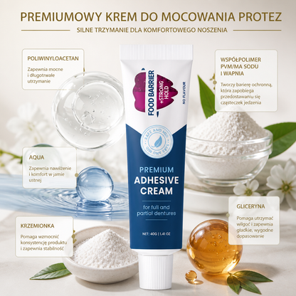 Premiumowy Krem Do Mocowania Protez Zębowych – Silne Utrzymanie Dla Komfortowego Noszenia