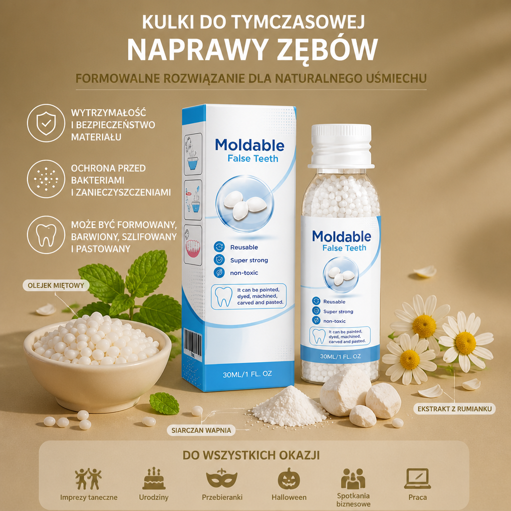 Kulki Do Tymczasowej Naprawy Zębów – Formowalne Rozwiązanie Dla Naturalnego Uśmiechu