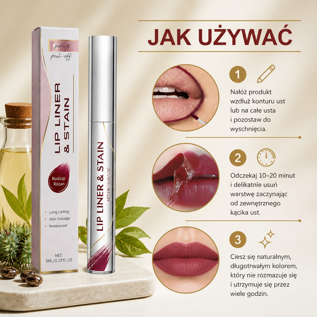 Tint Do Ust Peel-Off – Długotrwały Kolor I Gładki, Komfortowy Efekt