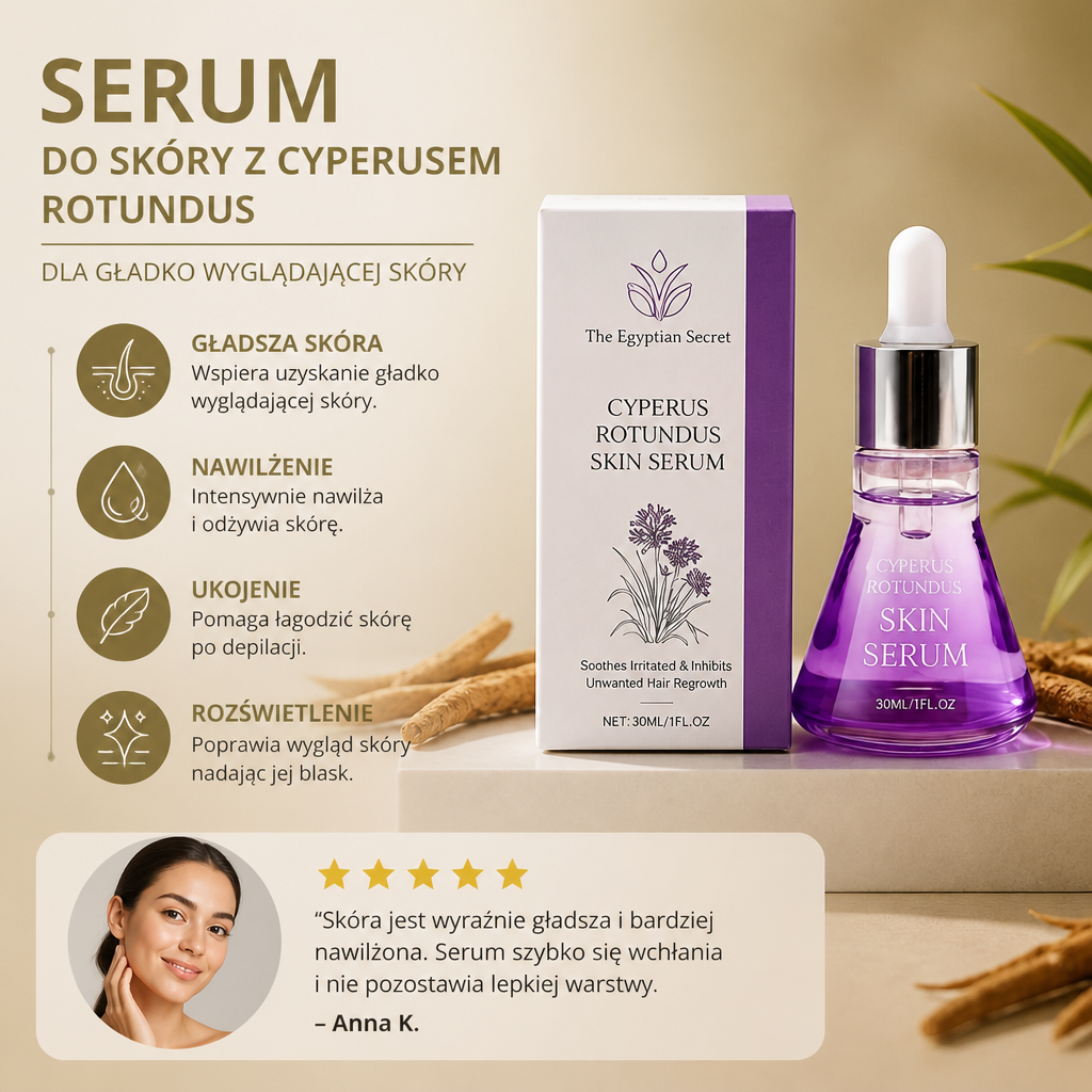 Serum Do Skóry Z Cyperusem Rotundus – Pielęgnacja Dla Gładko Wyglądającej Skóry