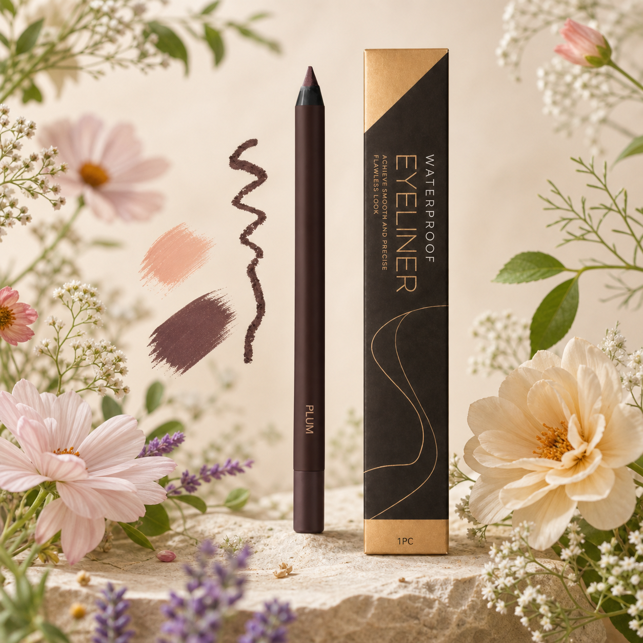Wodoodporny Brokatowy Eyeliner Żelowy – Długotrwały Kolor Odporny Na Rozmazywanie