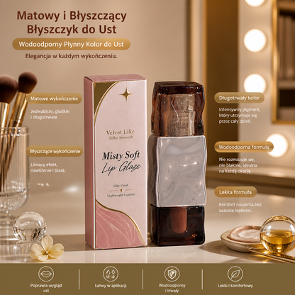 Matowy i Błyszczący Błyszczyk do Ust – Wodoodporny Płynny Kolor do Ust