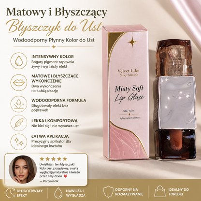 Matowy i Błyszczący Błyszczyk do Ust – Wodoodporny Płynny Kolor do Ust
