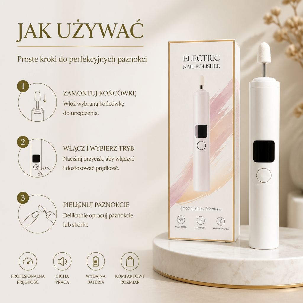 Profesjonalny Elektryczny Zestaw Do Frezowania Paznokci